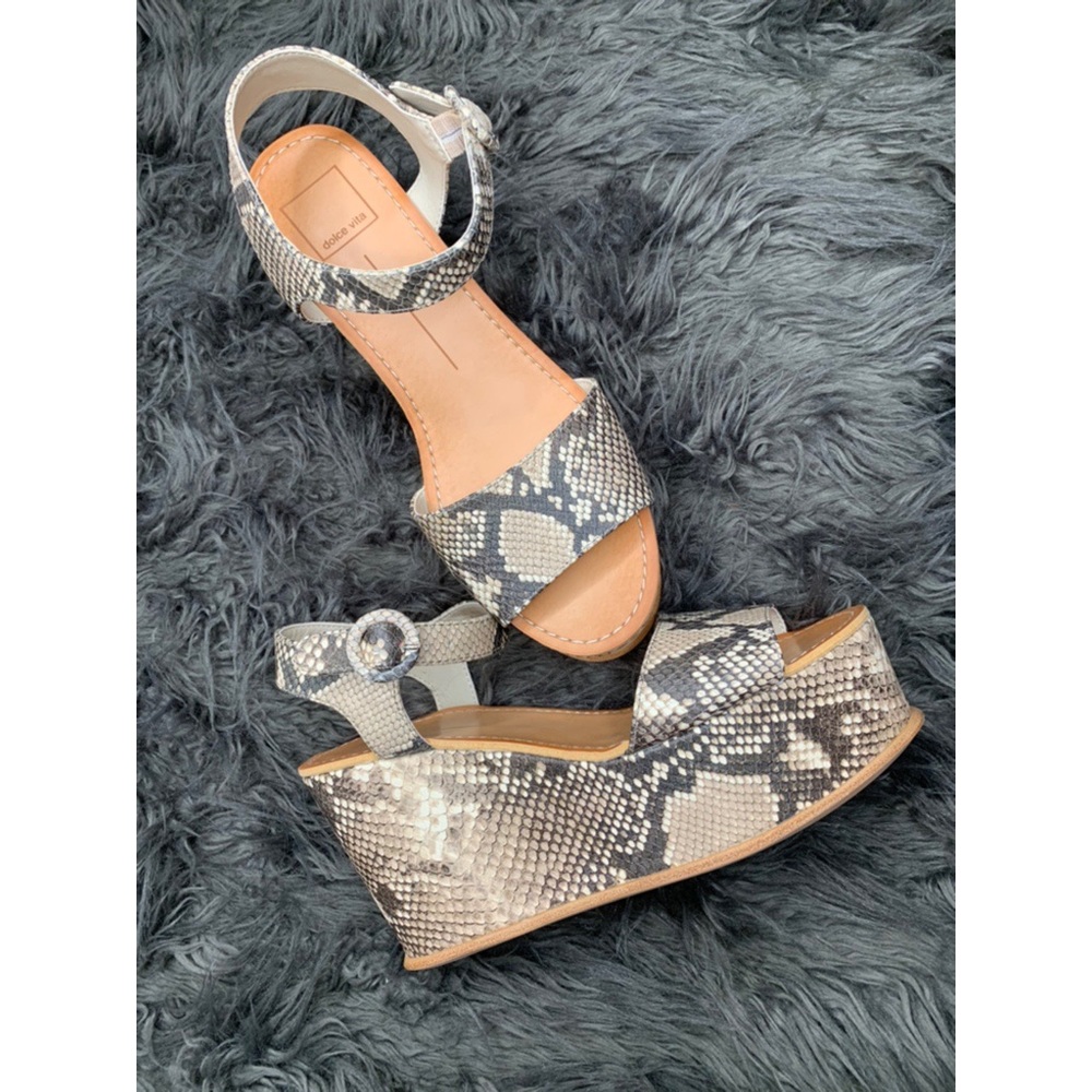 DOLCE VITA Snake skin Datiah wedges NIB VARIOUS - Picture 7 of 7
